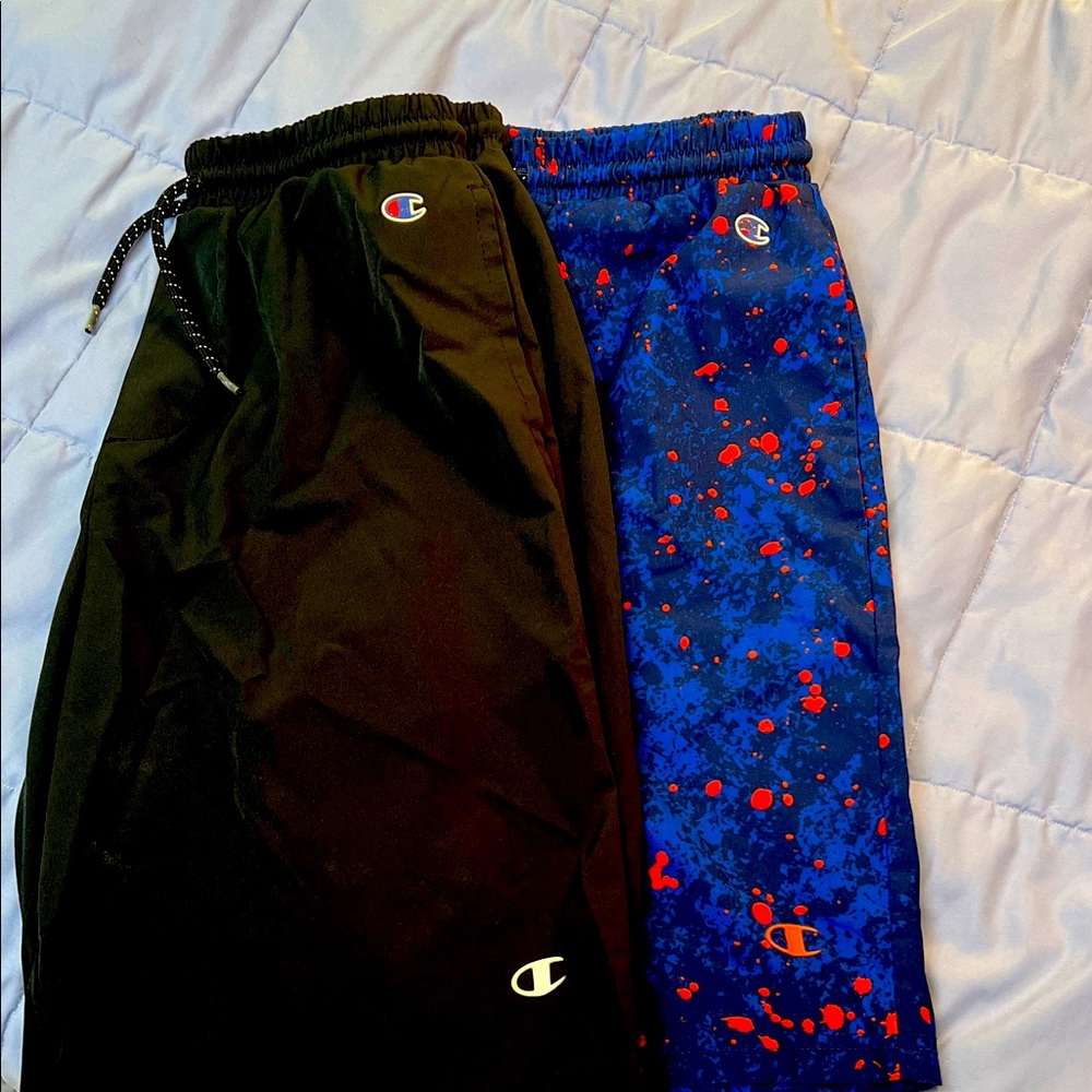 Champion Kids' Black and Blue Joggers Set